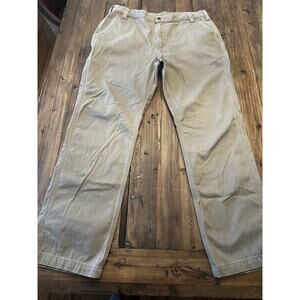 Carhartt Men’s Khaki Pants Size 38 X 34 Outdoors Comfort Stretch Cotton